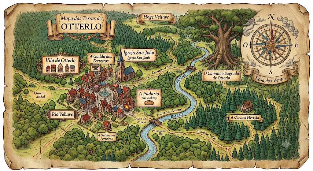 Mapa das Terras de Otterlo